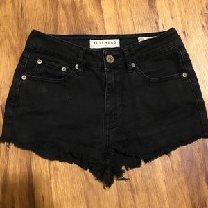 Black high waisted shorts from pacsun